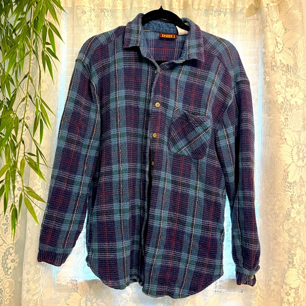 VNTG 2000s FADED GLORY knitted flannel